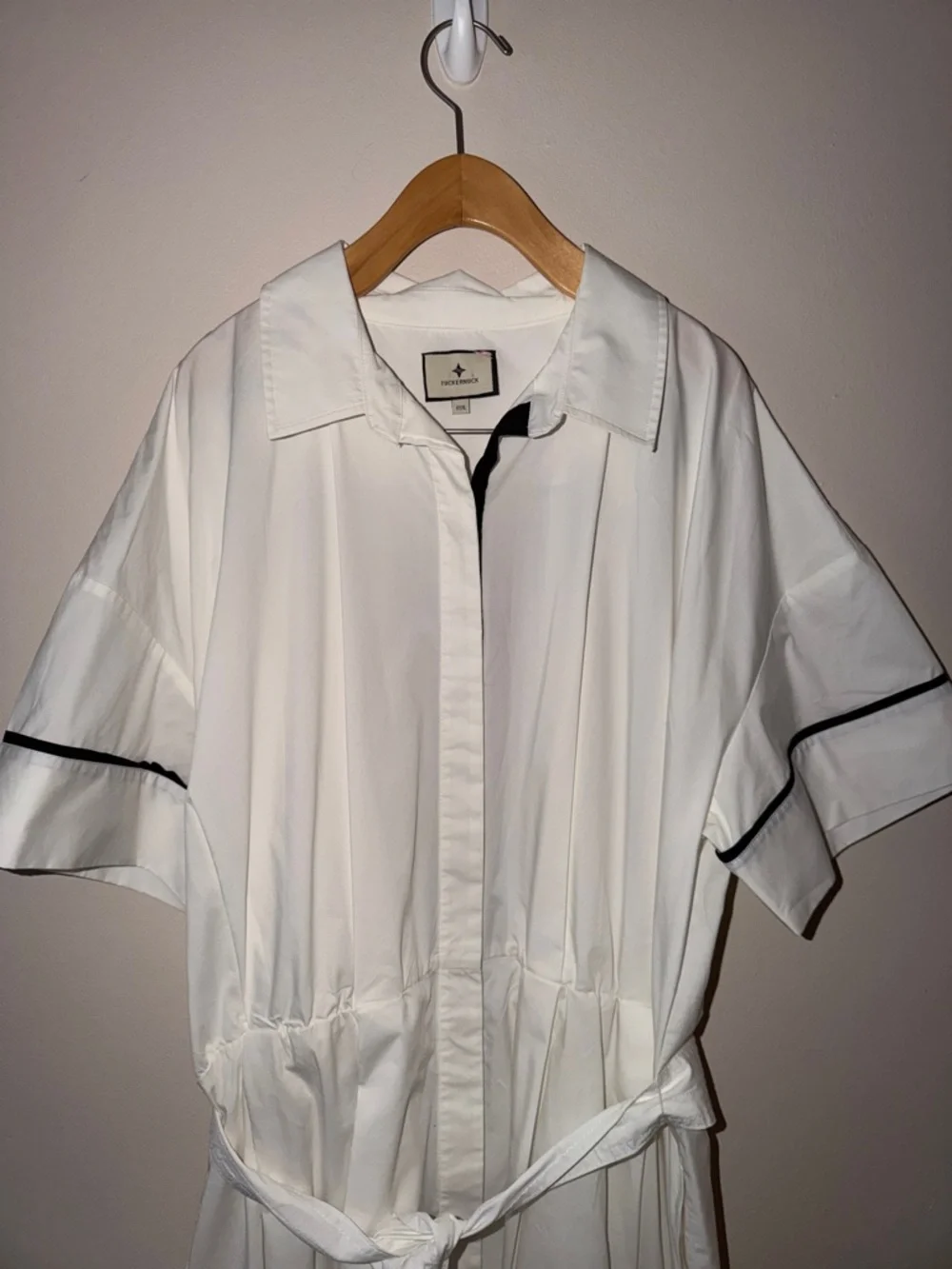 TUCKERNUCK White Piped Kate Midi Dress Size XXXL - Picture 5 of 9